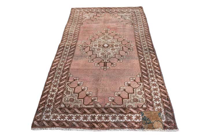 5' 2 x 7' 2 Hand Knotted Ultra Vintage Persian Wool Rug
