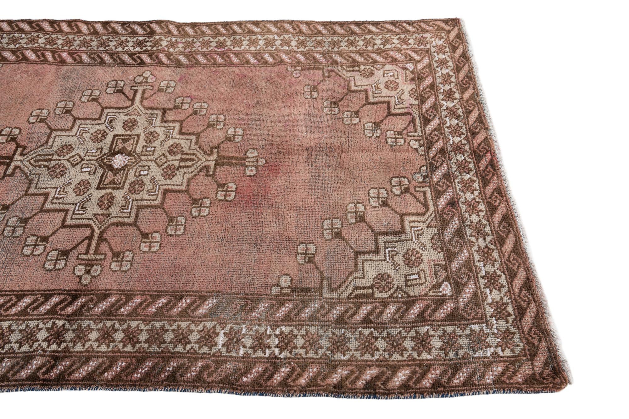 5' 2 x 7' 2 Hand Knotted Ultra Vintage Persian Wool Rug
