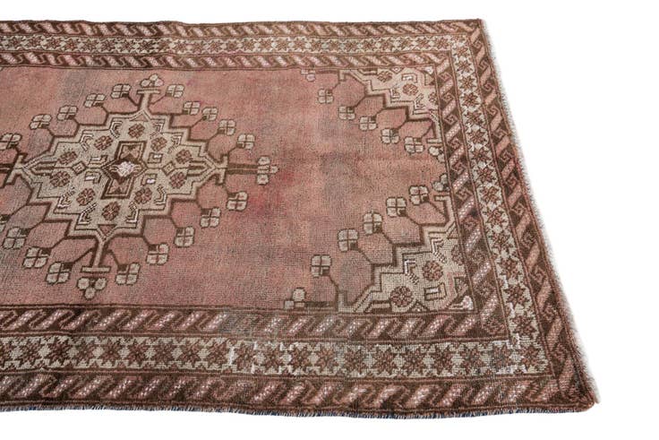 Detail image of 5' 2 x 7' 2 Hand Knotted Ultra Vintage Persian Wool Rug