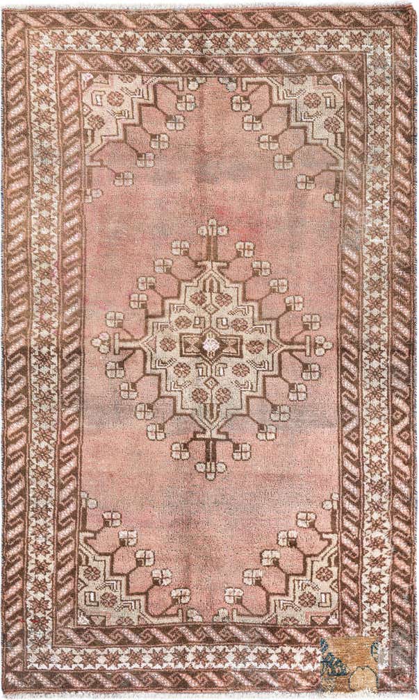 5' 2 x 7' 2 Hand Knotted Ultra Vintage Persian Wool Rug