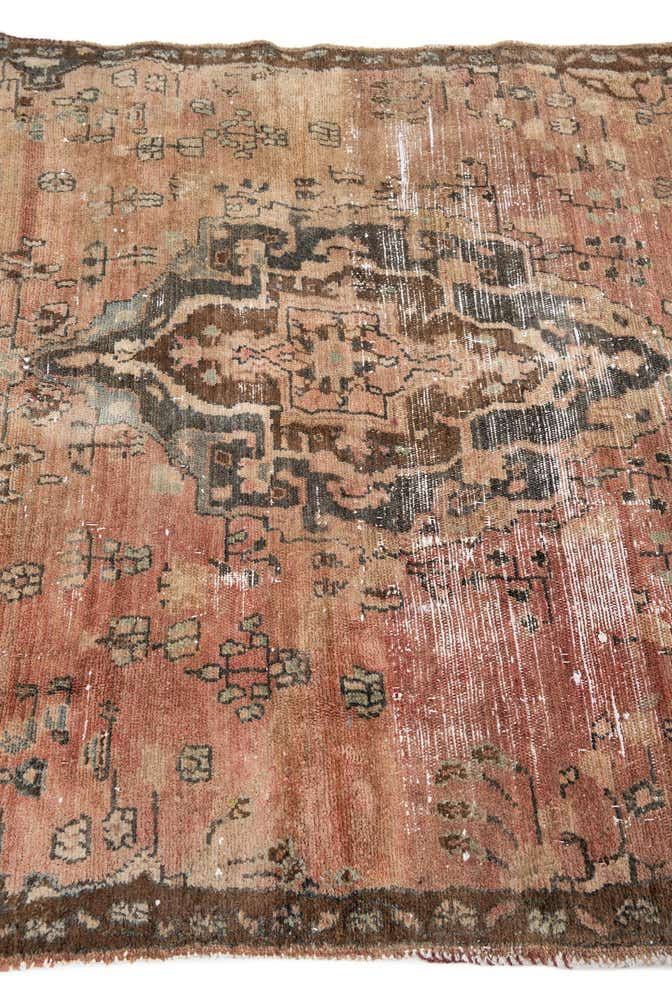 4' 4 x 6' 1 Hand Knotted Ultra Vintage Persian Wool Rug