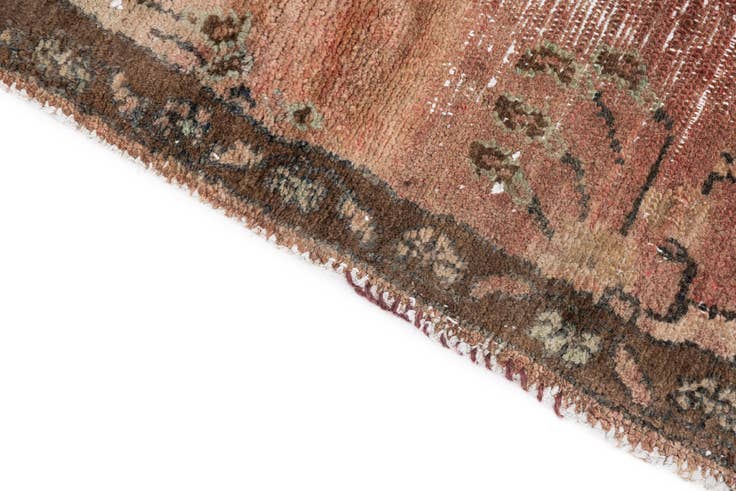 Detail image of 4' 4 x 6' 1 Hand Knotted Ultra Vintage Persian Wool Rug