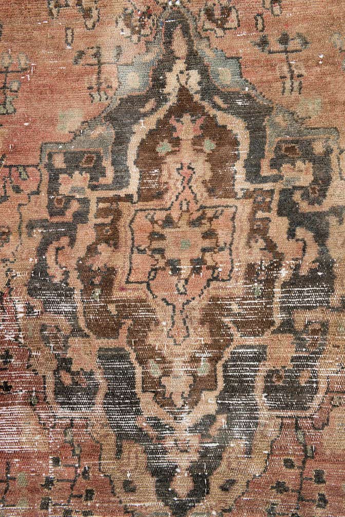 4' 4 x 6' 1 Hand Knotted Ultra Vintage Persian Wool Rug