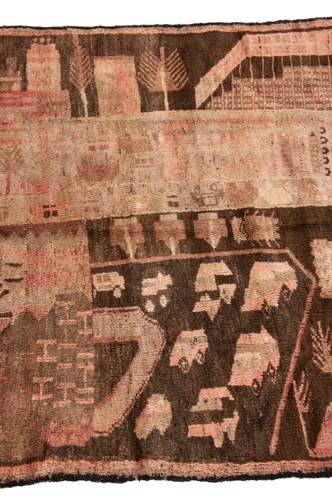 3' x 4' 6 Hand Knotted Ultra Vintage Persian Wool Rug