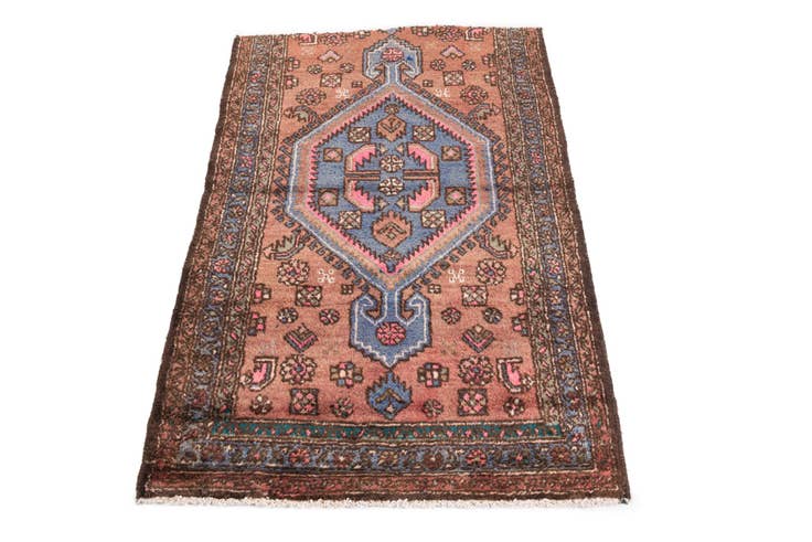 Detail image of 3' x 4' 7 Hand Knotted Ultra Vintage Persian Wool Rug