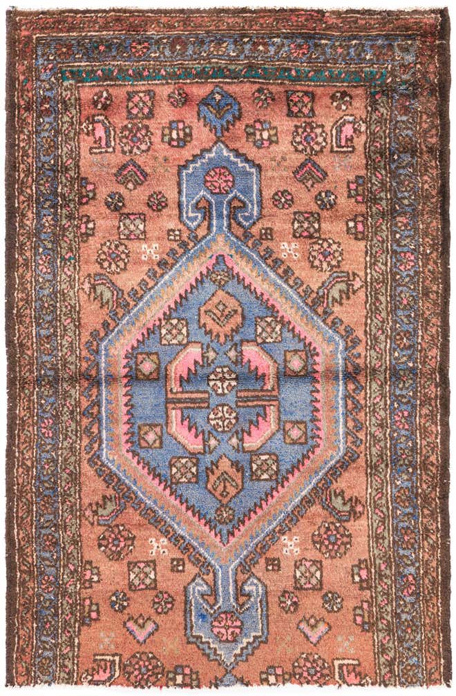 3' x 4' 7 Hand Knotted Ultra Vintage Persian Wool Rug