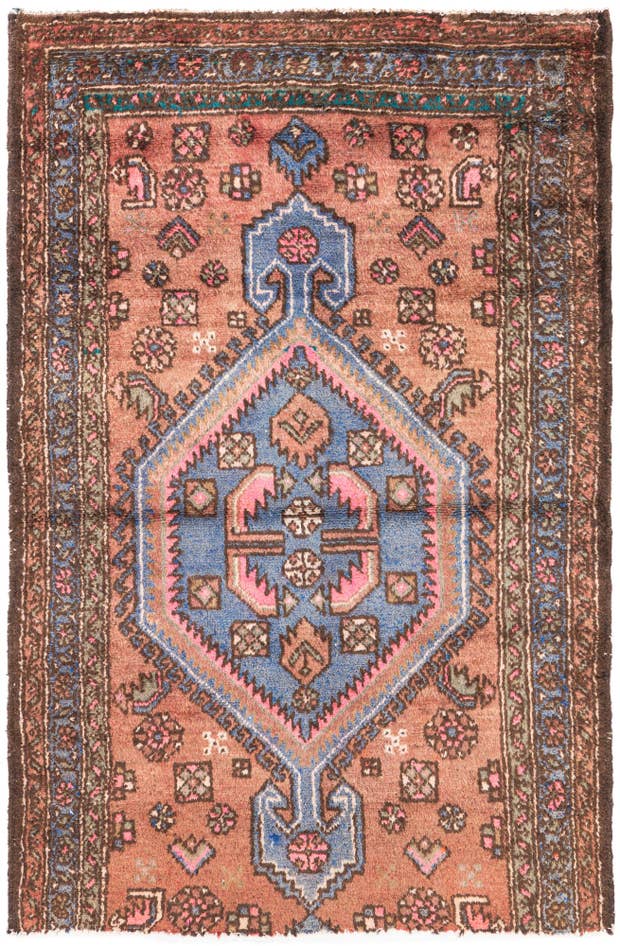 Detail image of 3' x 4' 7 Hand Knotted Ultra Vintage Persian Wool Rug