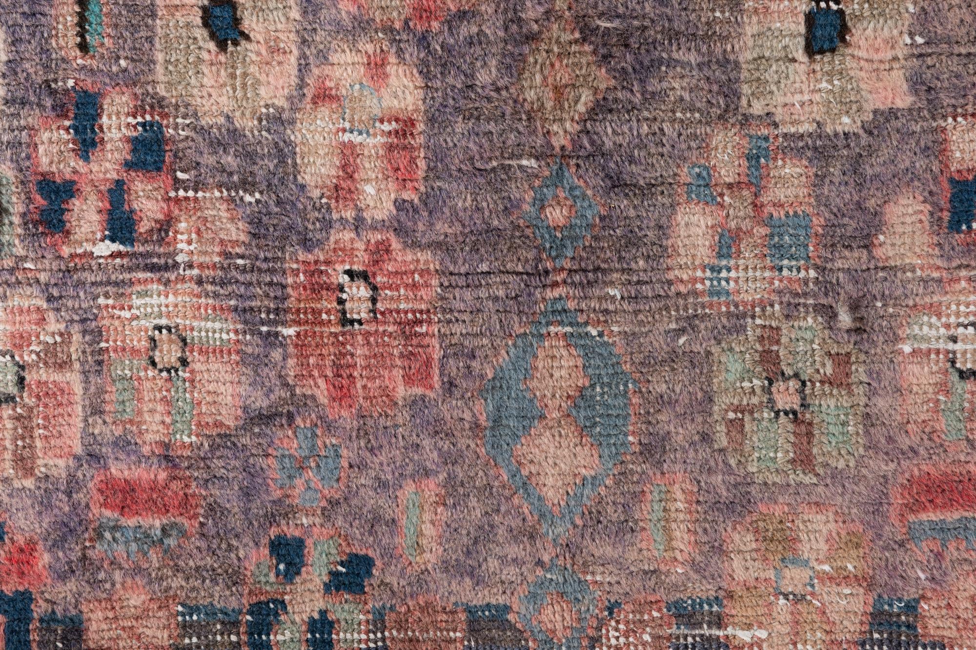 3' 10 x 6' 5 Hand Knotted Ultra Vintage Persian Wool Rug