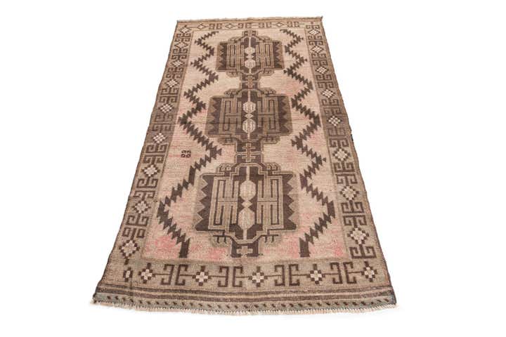 3' 2 x 6' 1 Hand Knotted Ultra Vintage Persian Wool Rug