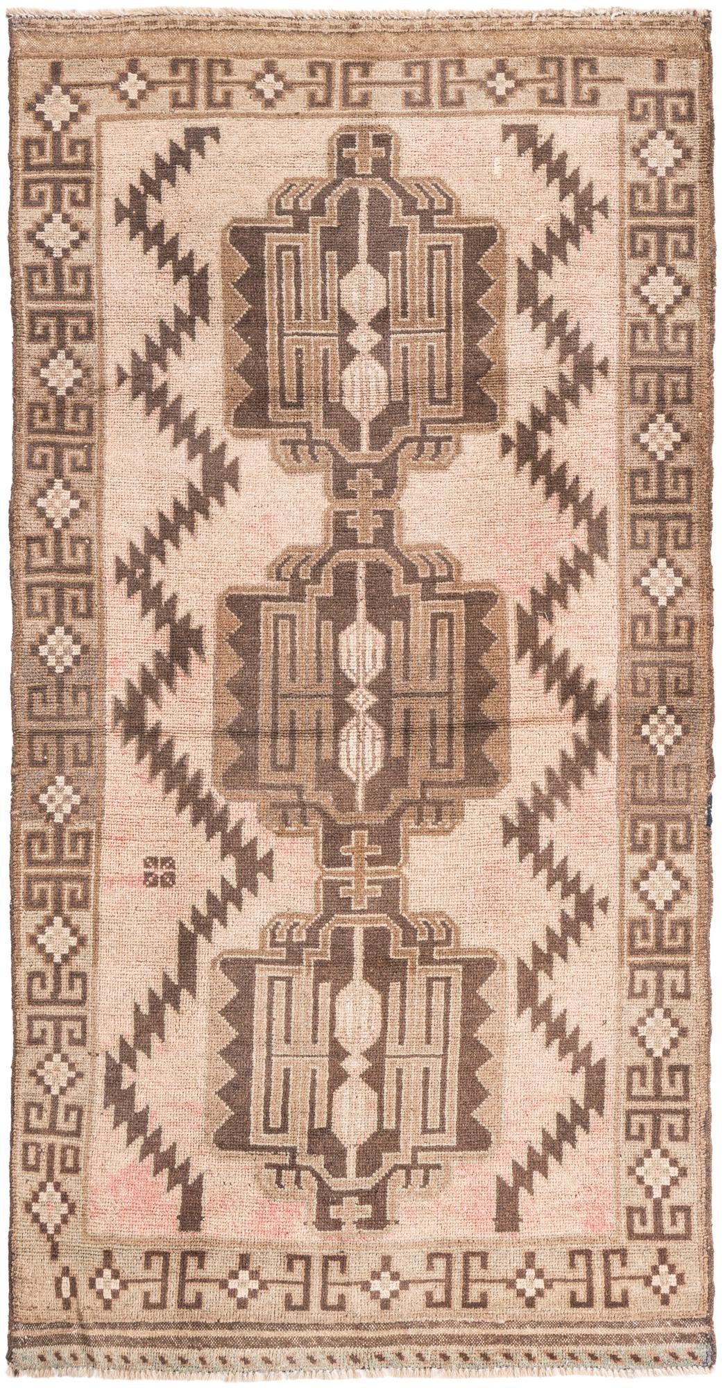 3' 2 x 6' 1 Hand Knotted Ultra Vintage Persian Wool Rug