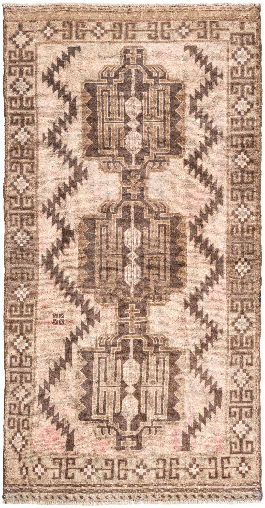 3' 2 x 6' 1 Hand Knotted Ultra Vintage Persian Wool Rug