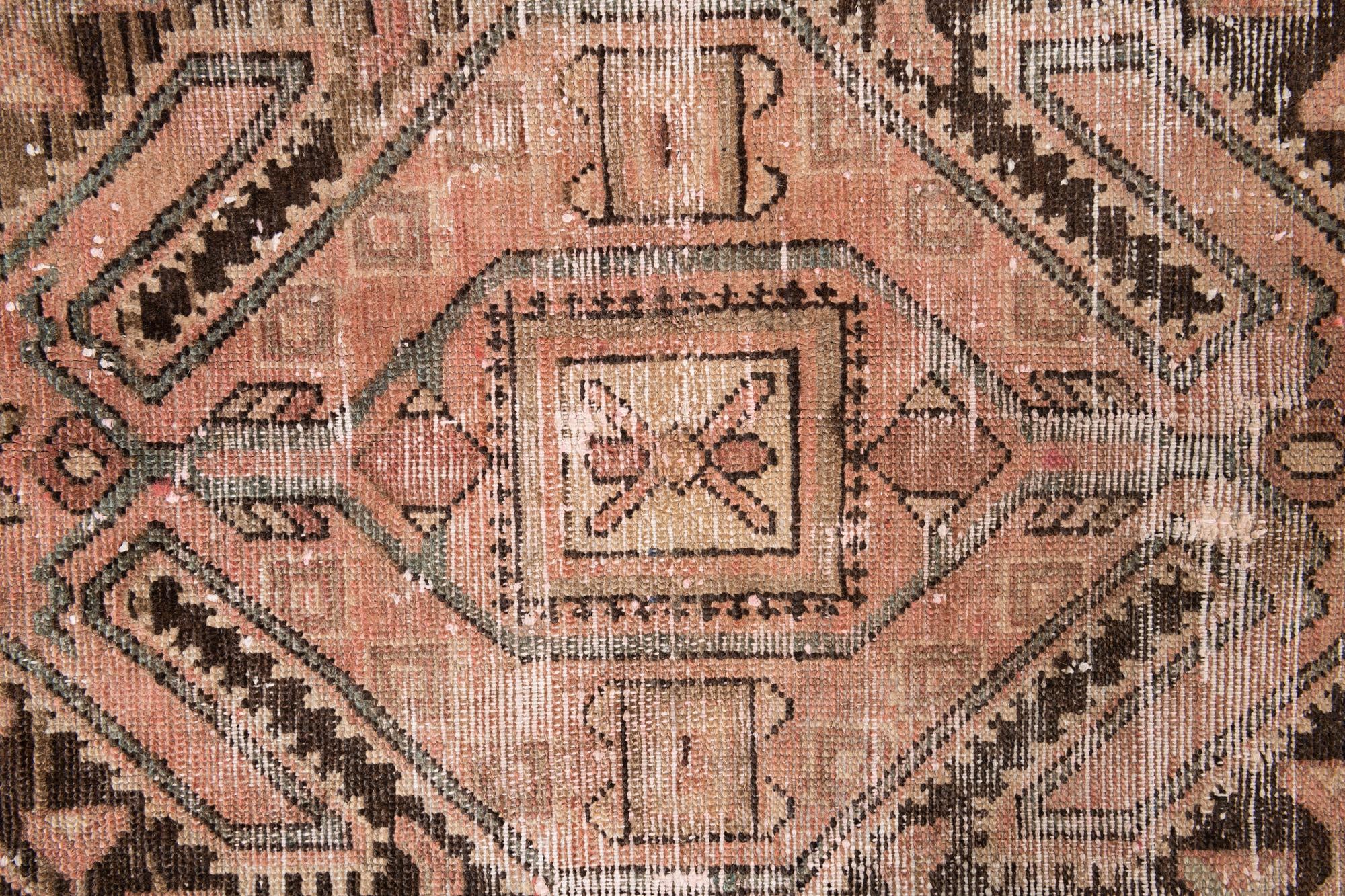 4' 5 x 6' 7 Hand Knotted Ultra Vintage Persian Wool Rug