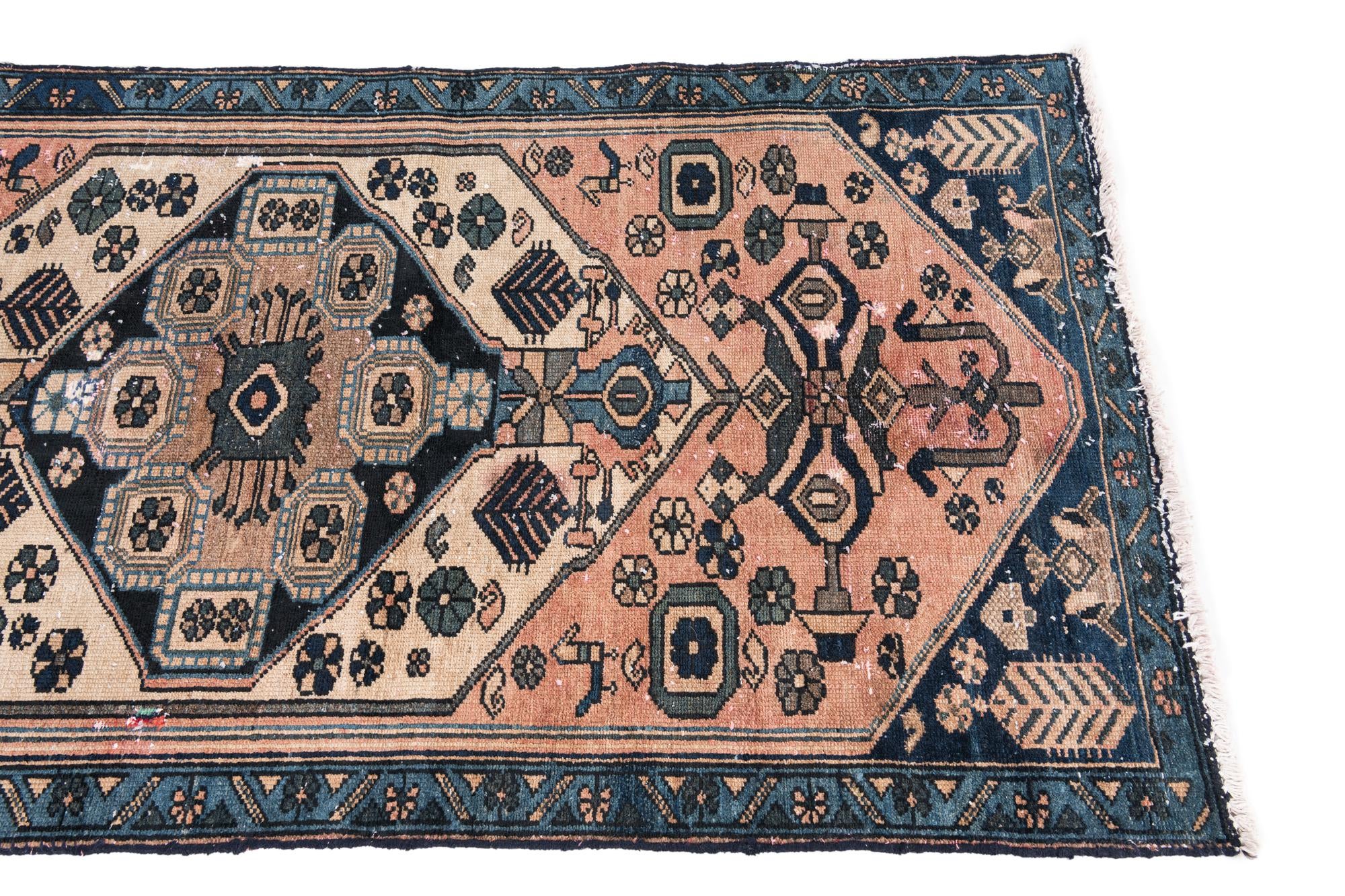 3' 1 x 6' Hand Knotted Ultra Vintage Persian Wool Rug