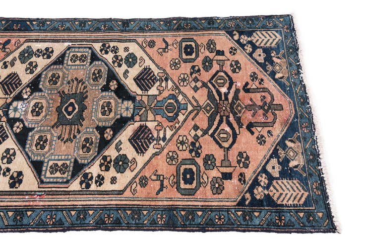 Detail image of 3' 1 x 6' Hand Knotted Ultra Vintage Persian Wool Rug