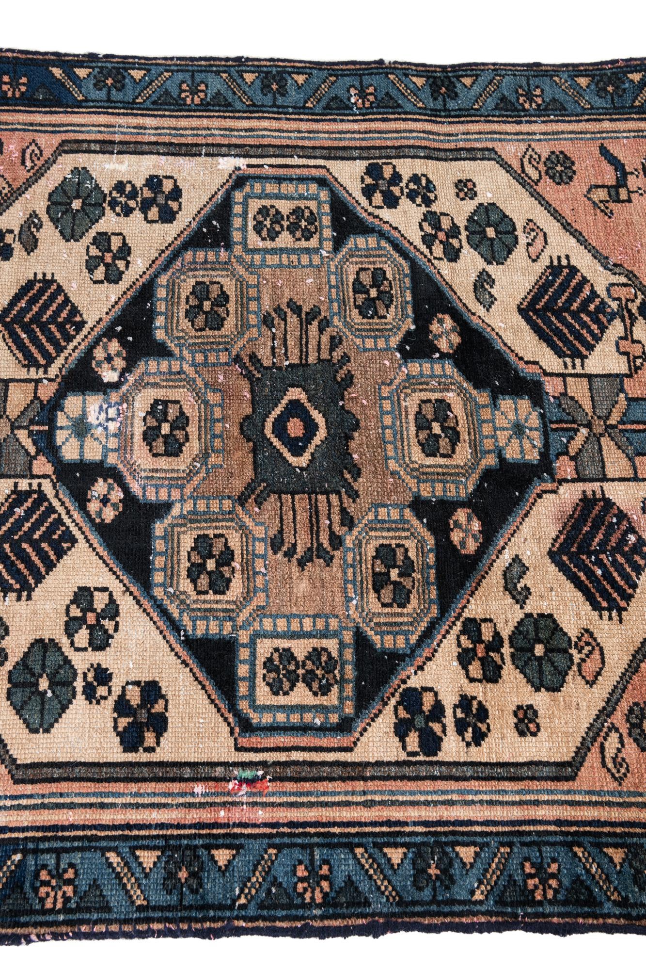 3' 1 x 6' Hand Knotted Ultra Vintage Persian Wool Rug