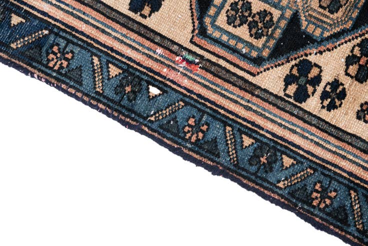 Detail image of 3' 1 x 6' Hand Knotted Ultra Vintage Persian Wool Rug