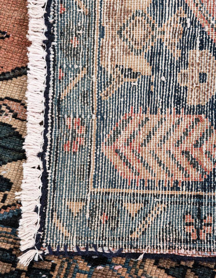 Detail image of 3' 1 x 6'  Hand Knotted Ultra Vintage Persian Wool Rug