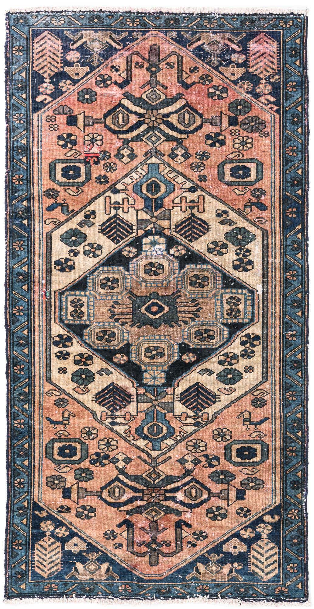 3' 1 x 6' Hand Knotted Ultra Vintage Persian Wool Rug