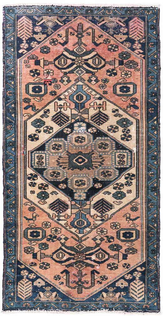 3' 1 x 6' Hand Knotted Ultra Vintage Persian Wool Rug
