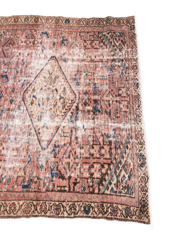 Detail image of 3' x 4' 6  Hand Knotted Ultra Vintage Persian Wool Rug