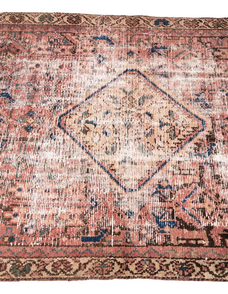 Detail image of 3' x 4' 6  Hand Knotted Ultra Vintage Persian Wool Rug