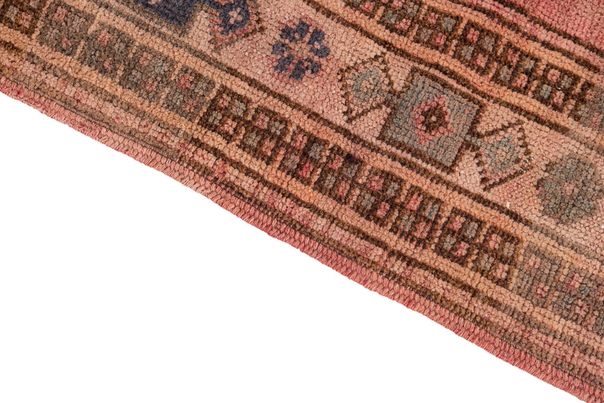 4' 2 x 6' 1 Hand Knotted Ultra Vintage Persian Wool Rug