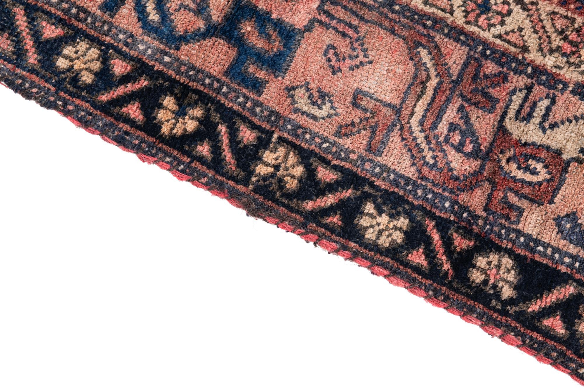 4' 3 x 6' 1 Hand Knotted Ultra Vintage Persian Wool Rug