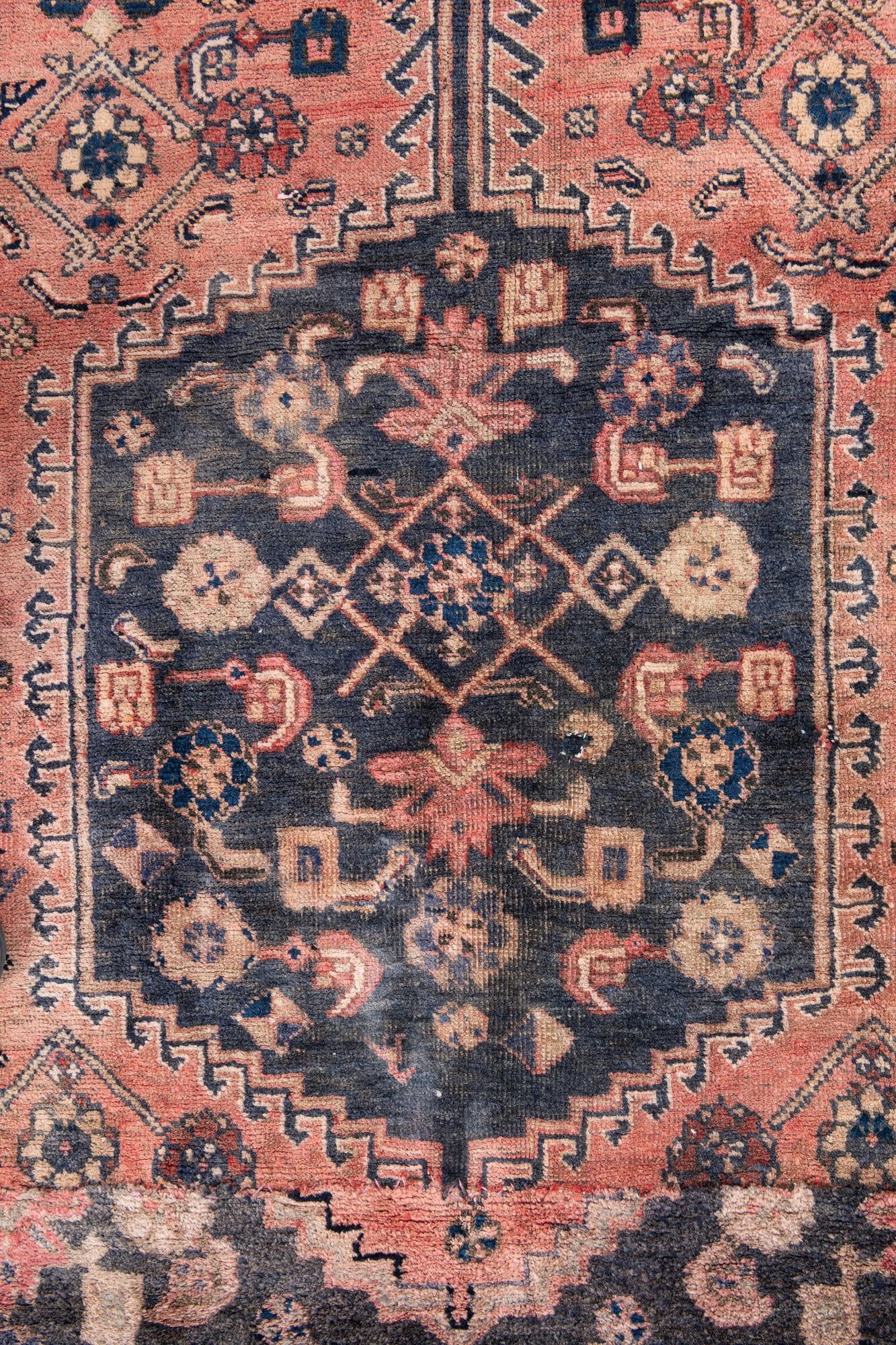 4' 3 x 6' 1 Hand Knotted Ultra Vintage Persian Wool Rug