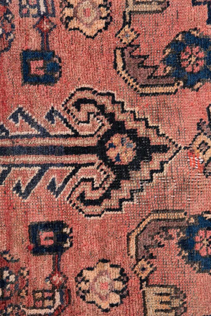 4' 3 x 6' 1 Hand Knotted Ultra Vintage Persian Wool Rug