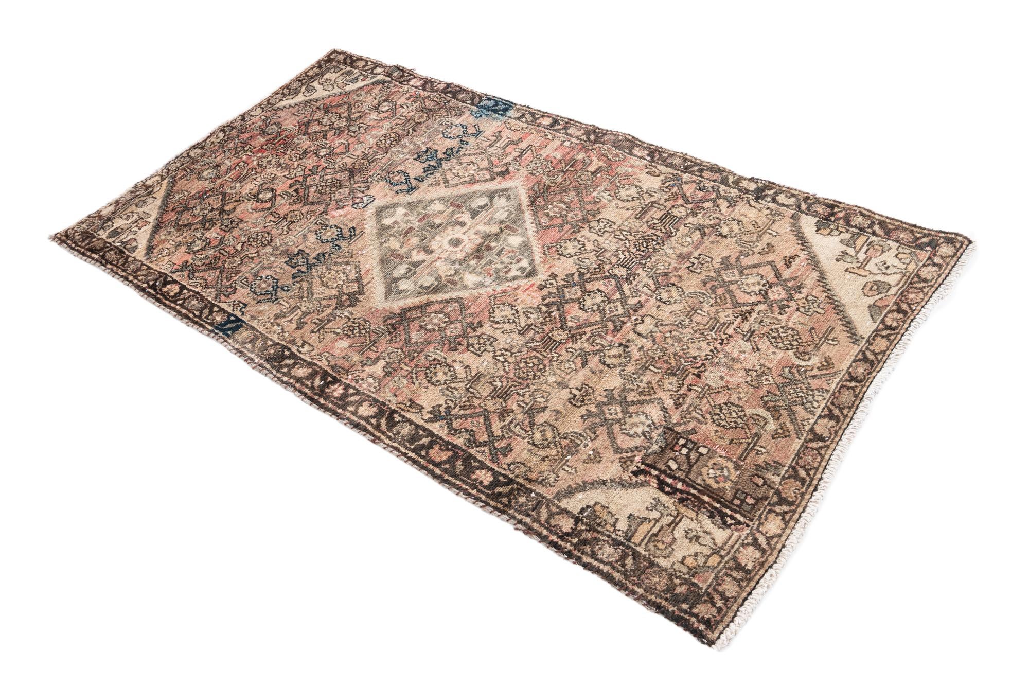 3' 1 x 5' 7 Hand Knotted Ultra Vintage Persian Wool Rug