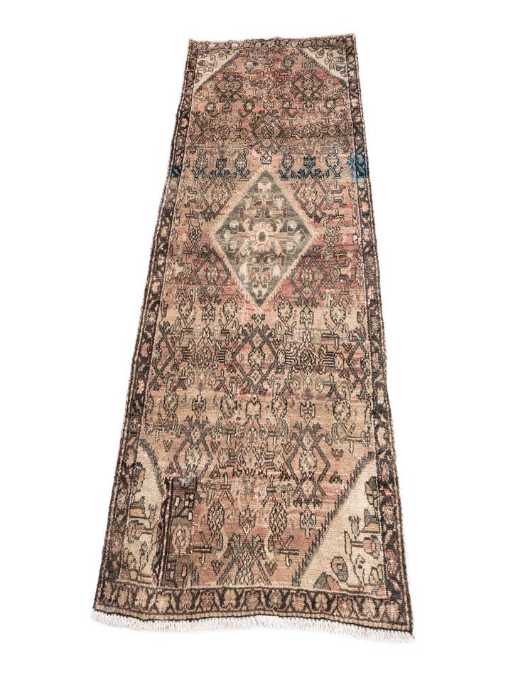 Detail image of 3' 1 x 5' 7  Hand Knotted Ultra Vintage Persian Wool Rug