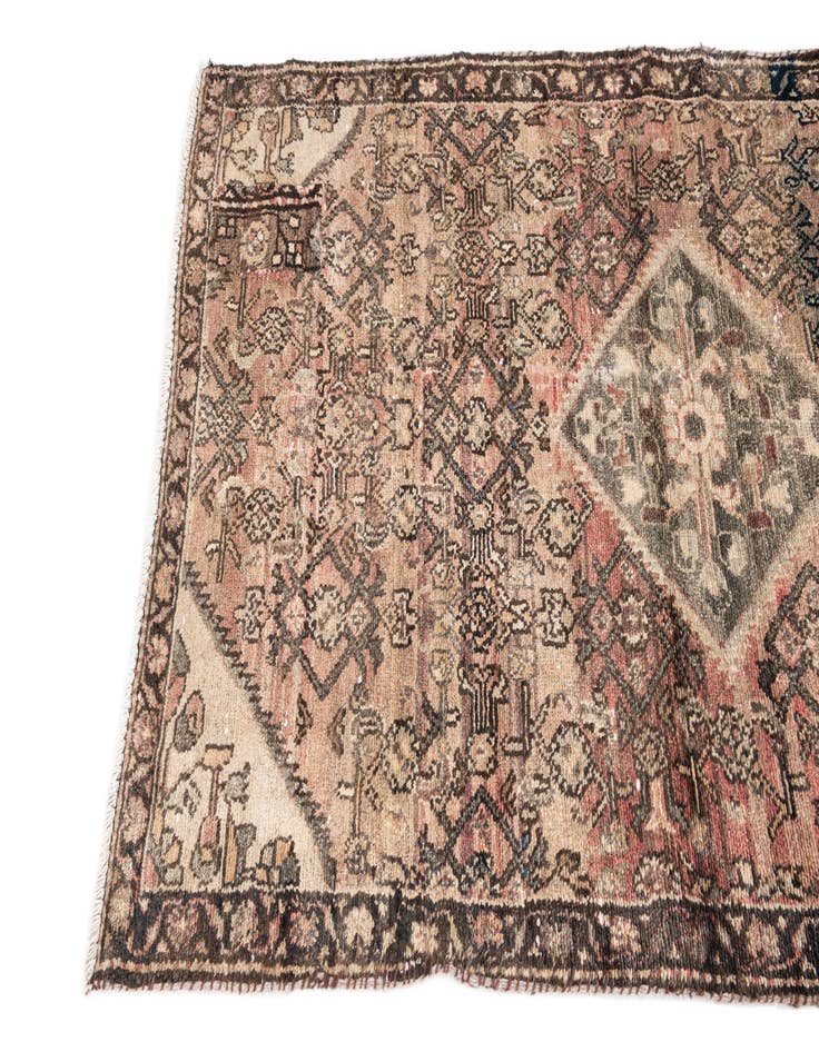 Detail image of 3' 1 x 5' 7  Hand Knotted Ultra Vintage Persian Wool Rug