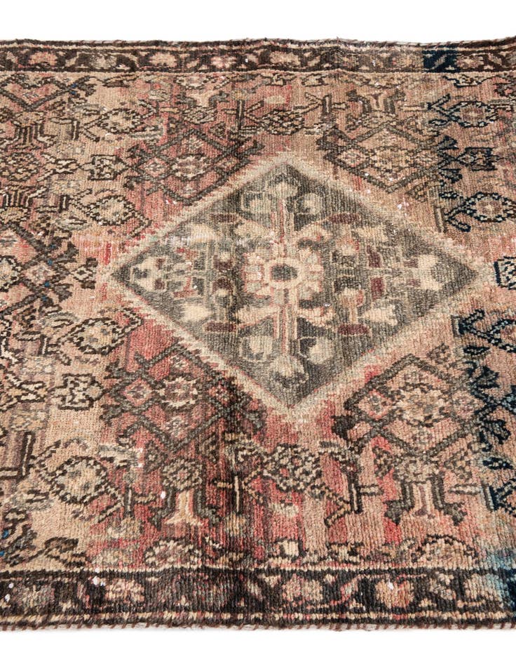 Detail image of 3' 1 x 5' 7  Hand Knotted Ultra Vintage Persian Wool Rug