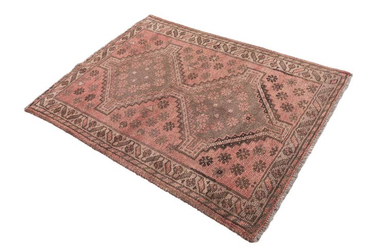 Detail image of 3' 6 x 4' 9 Hand Knotted Ultra Vintage Persian Wool Rug