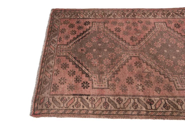 Detail image of 3' 6 x 4' 9 Hand Knotted Ultra Vintage Persian Wool Rug