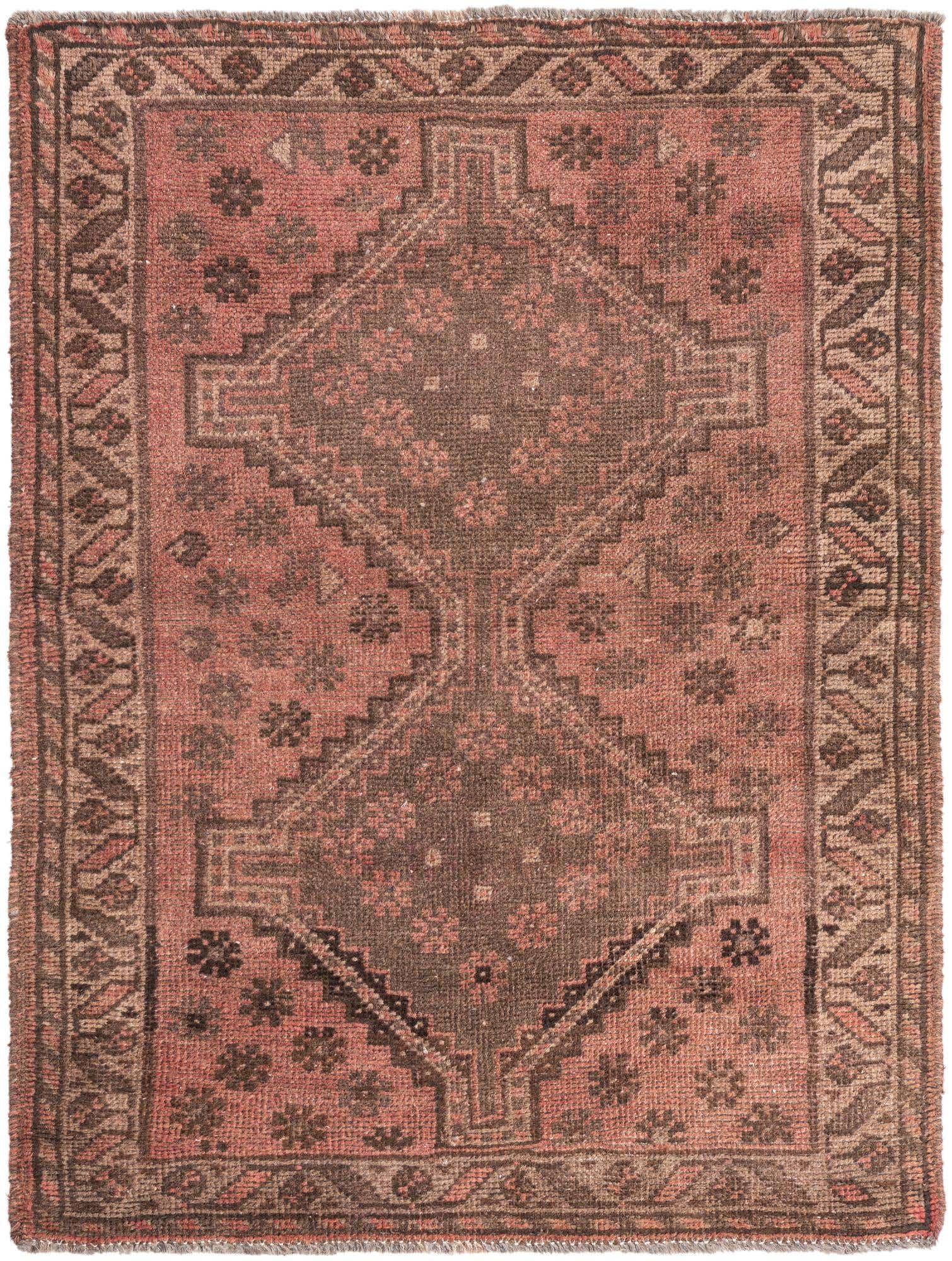 3' 6 x 4' 9 Hand Knotted Ultra Vintage Persian Wool Rug