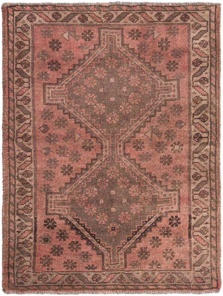 3' 6 x 4' 9 Hand Knotted Ultra Vintage Persian Wool Rug