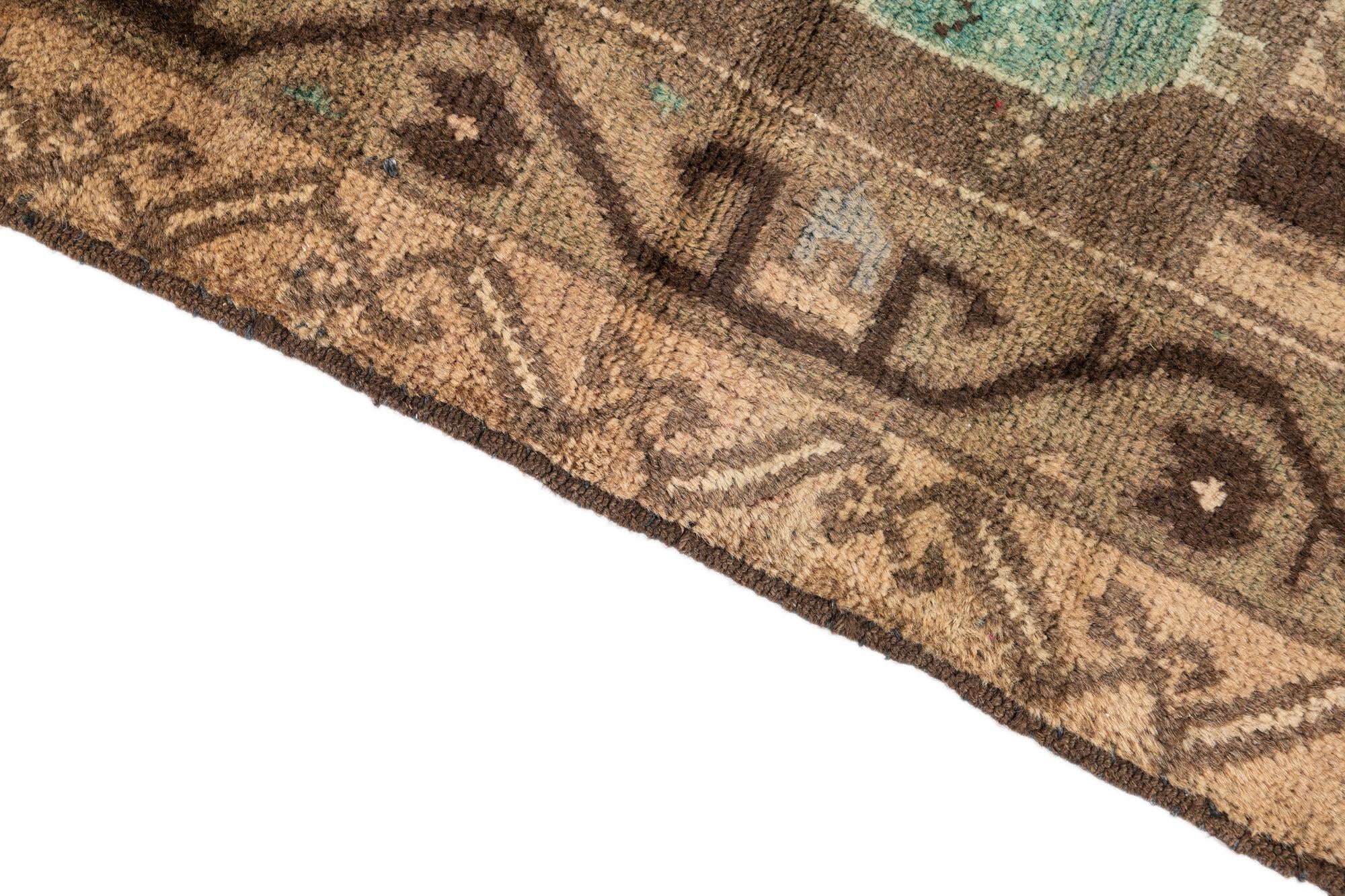 3' 5 x 6' 1 Hand Knotted Ultra Vintage Persian Wool Rug