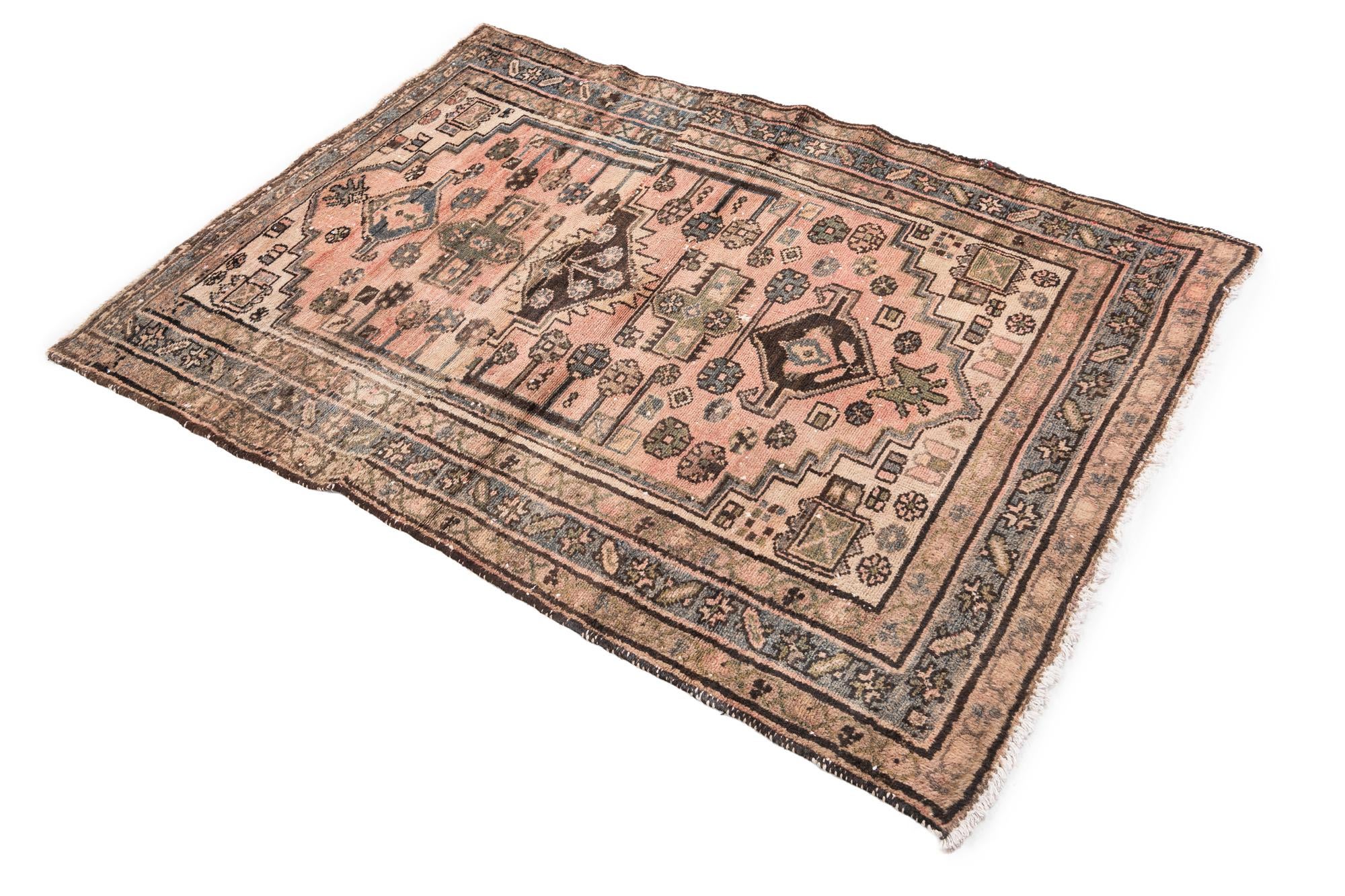 3' 6 x 5' Hand Knotted Ultra Vintage Persian Wool Rug
