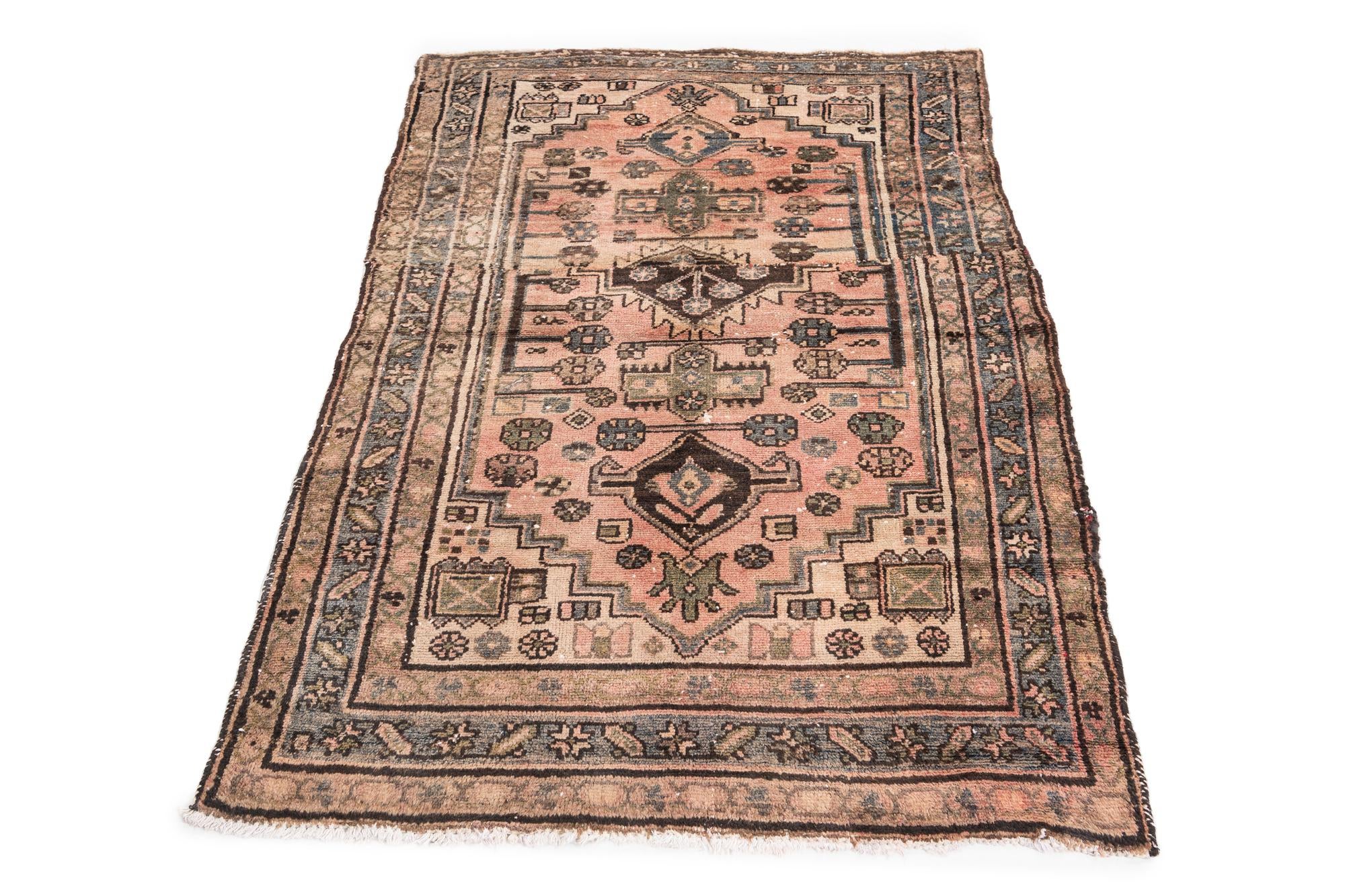 3' 6 x 5' Hand Knotted Ultra Vintage Persian Wool Rug