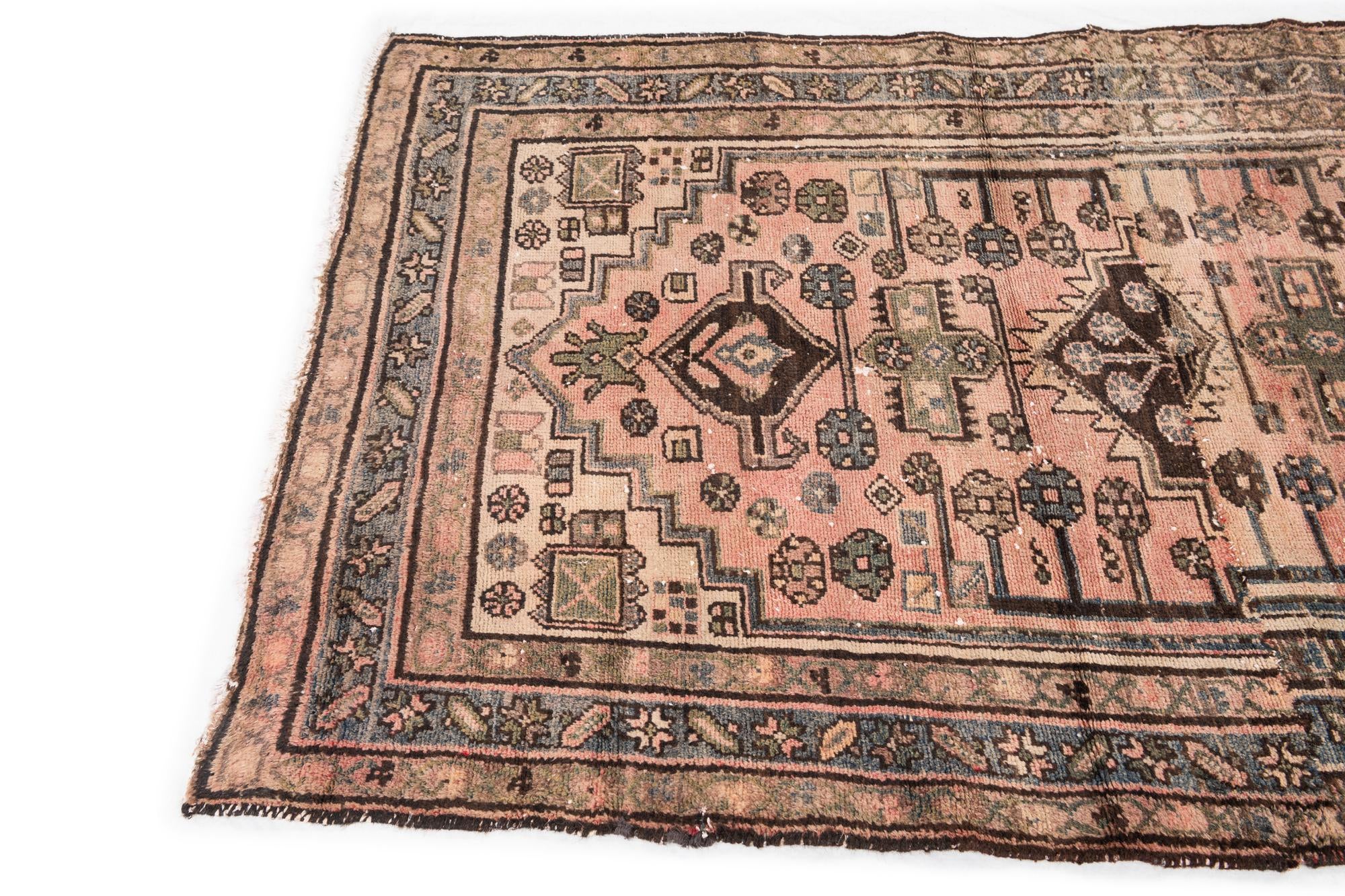 3' 6 x 5' Hand Knotted Ultra Vintage Persian Wool Rug