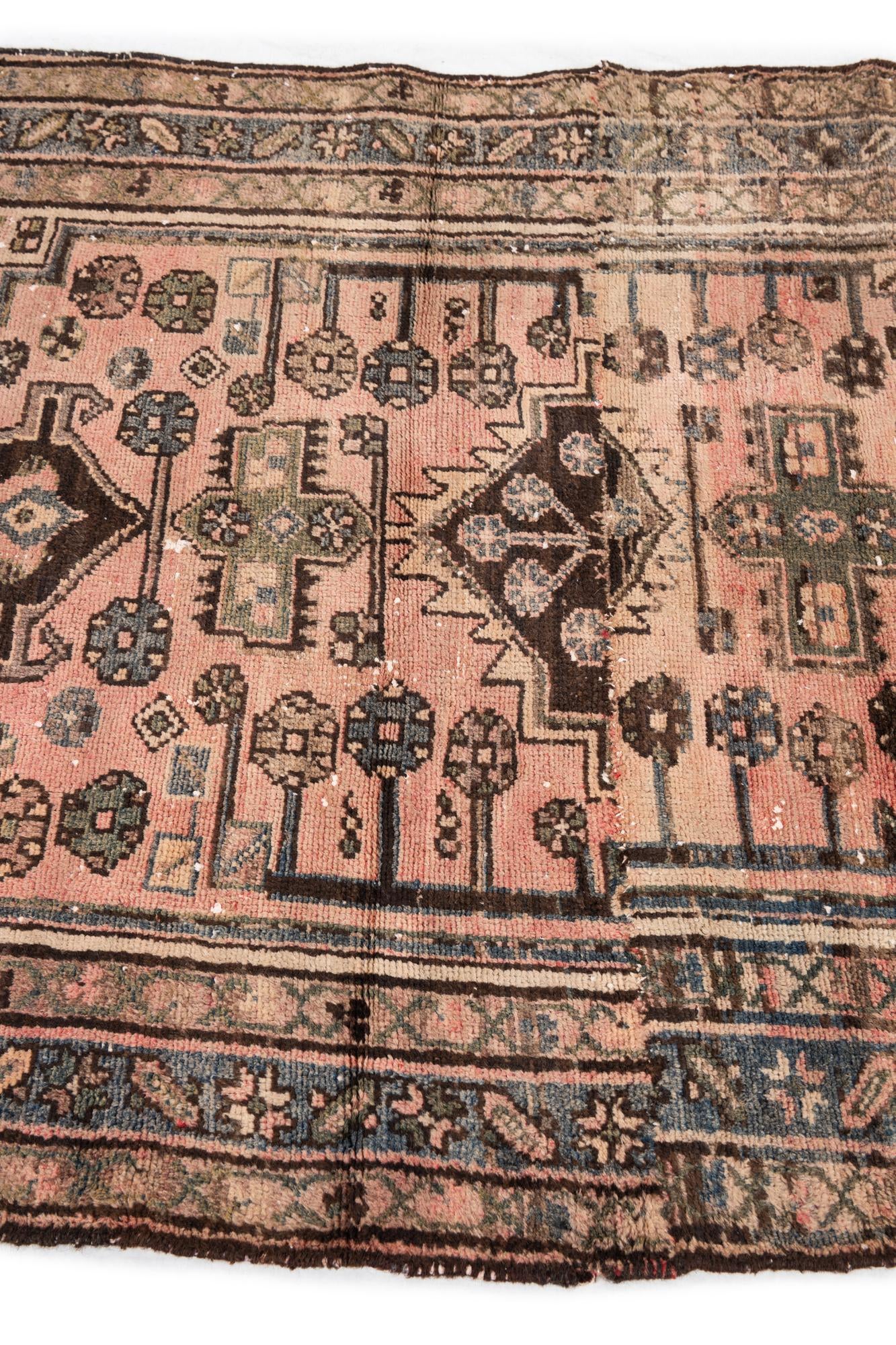 3' 6 x 5' Hand Knotted Ultra Vintage Persian Wool Rug