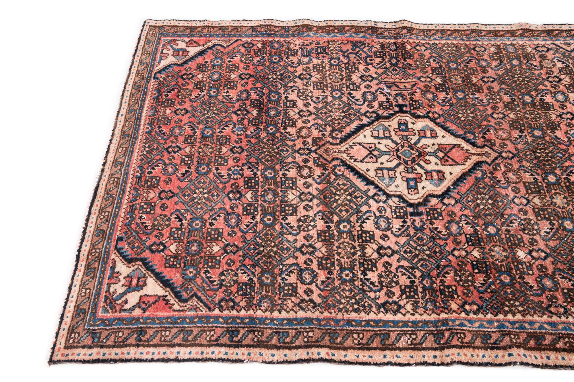 3' 10 x 5' Hand Knotted Ultra Vintage Persian Wool Rug