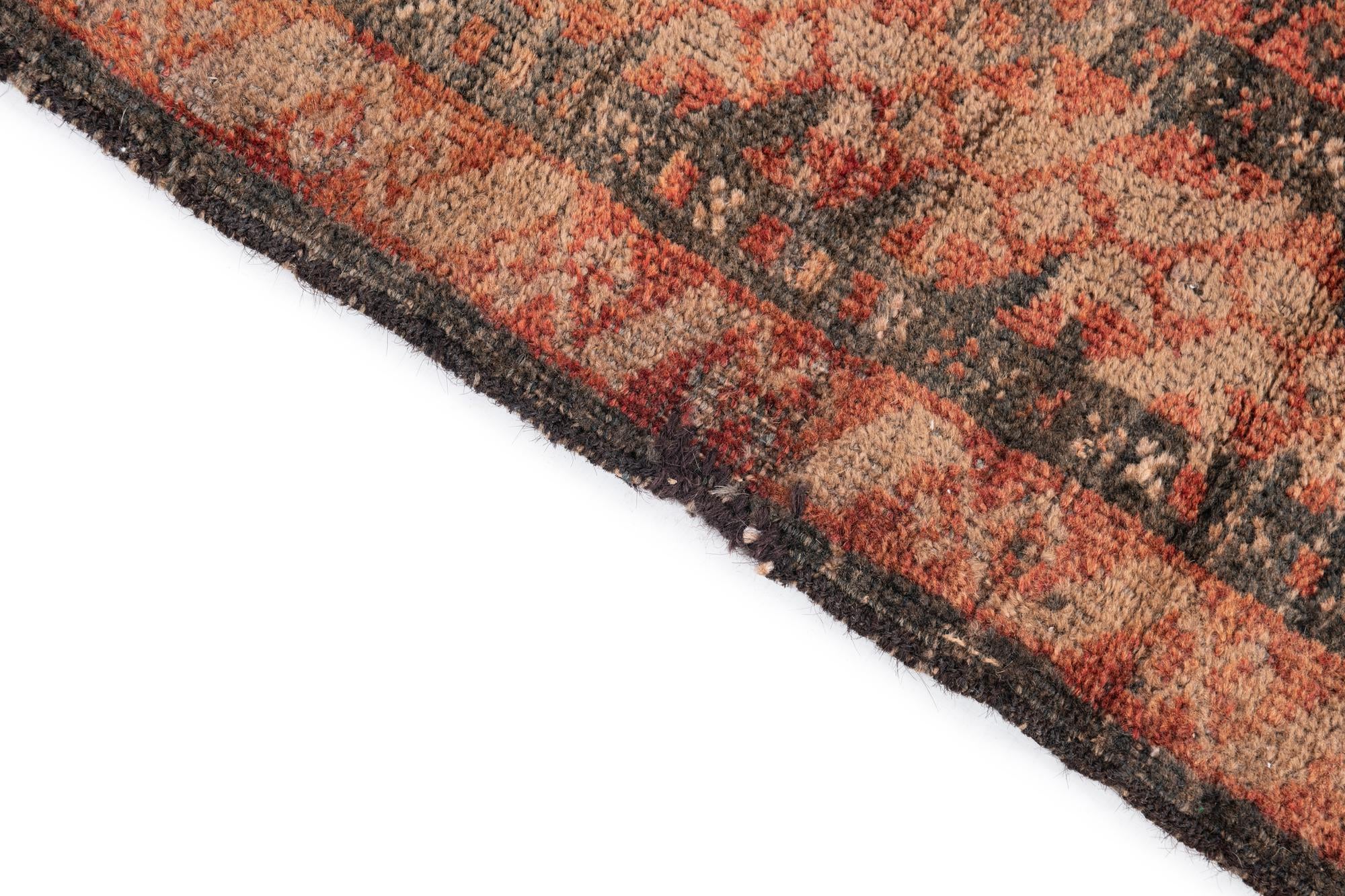 3' 9 x 7' Hand Knotted Ultra Vintage Persian Wool Rug