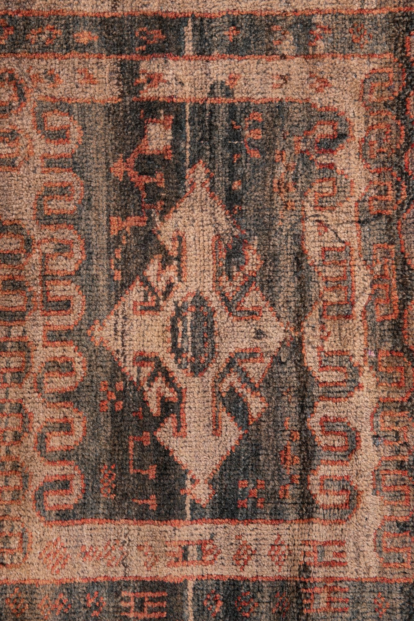 3' 9 x 7' Hand Knotted Ultra Vintage Persian Wool Rug