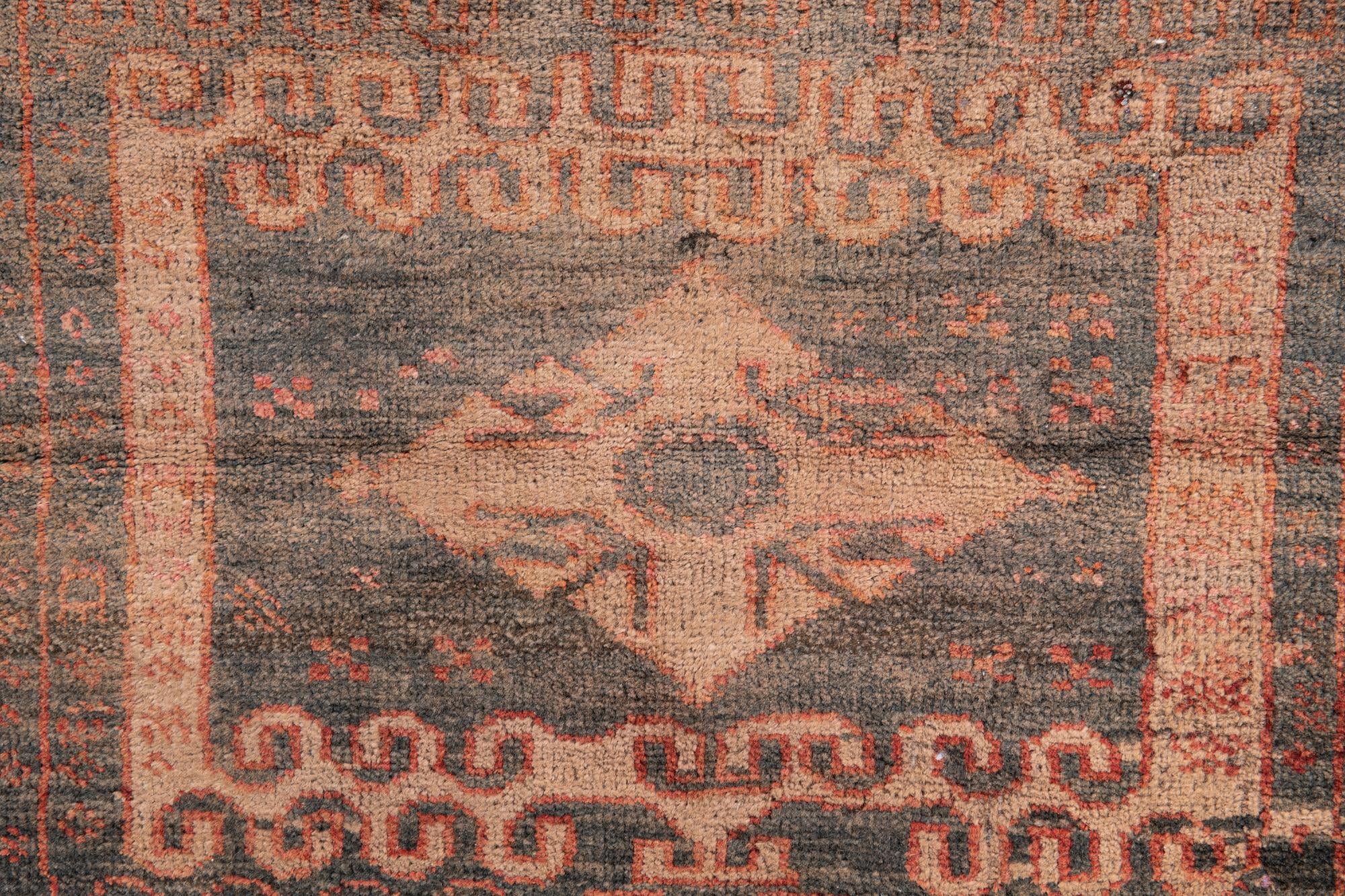 3' 9 x 7' Hand Knotted Ultra Vintage Persian Wool Rug