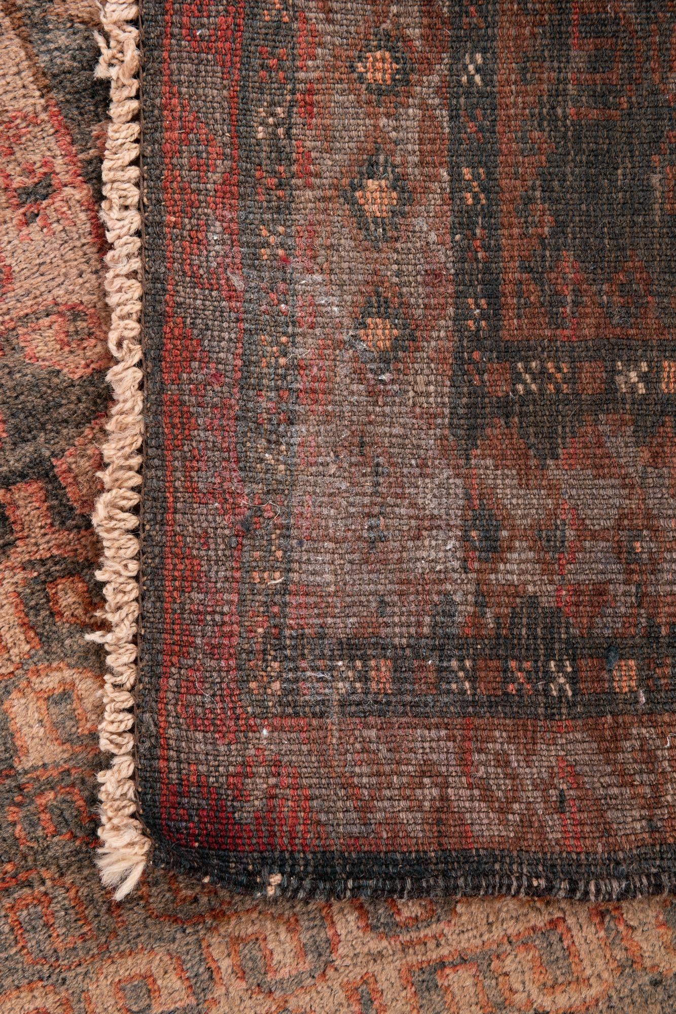 3' 9 x 7' Hand Knotted Ultra Vintage Persian Wool Rug