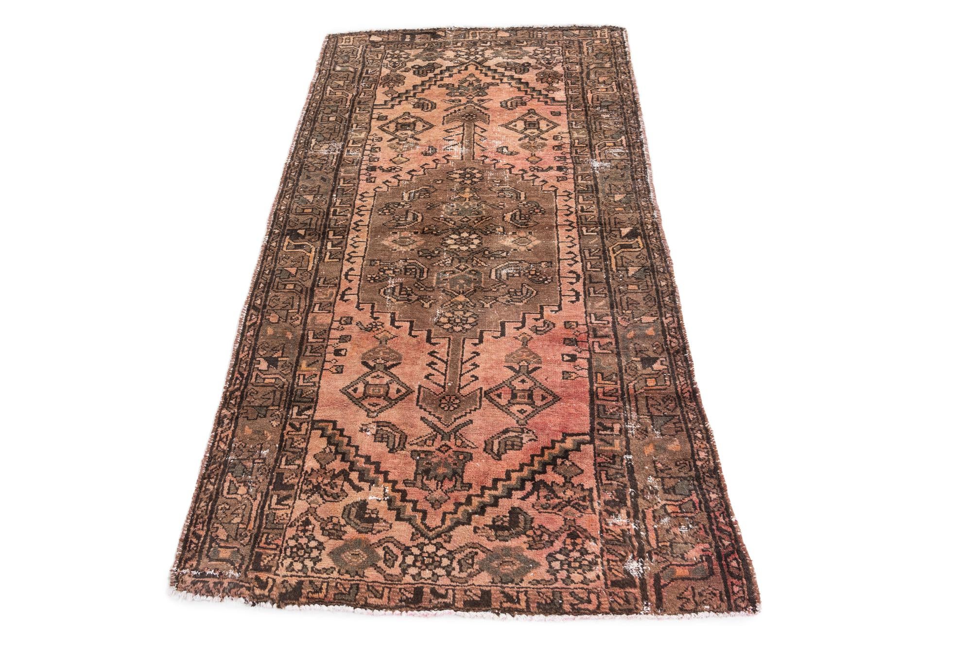 3' 3 x 6' 1 Hand Knotted Ultra Vintage Persian Wool Rug