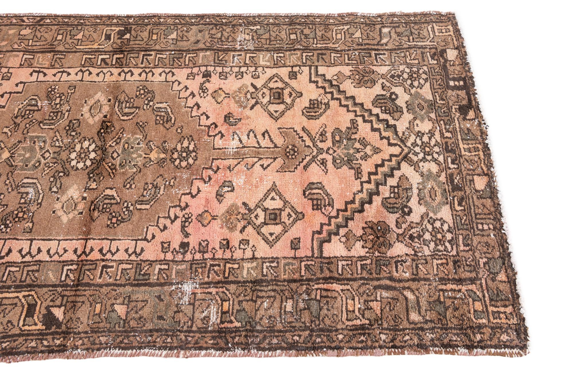3' 3 x 6' 1 Hand Knotted Ultra Vintage Persian Wool Rug
