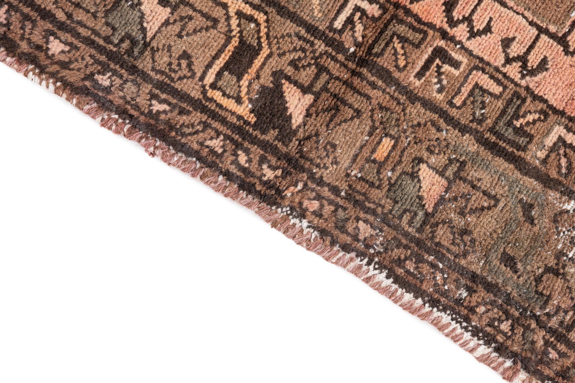 3' 3 x 6' 1 Hand Knotted Ultra Vintage Persian Wool Rug